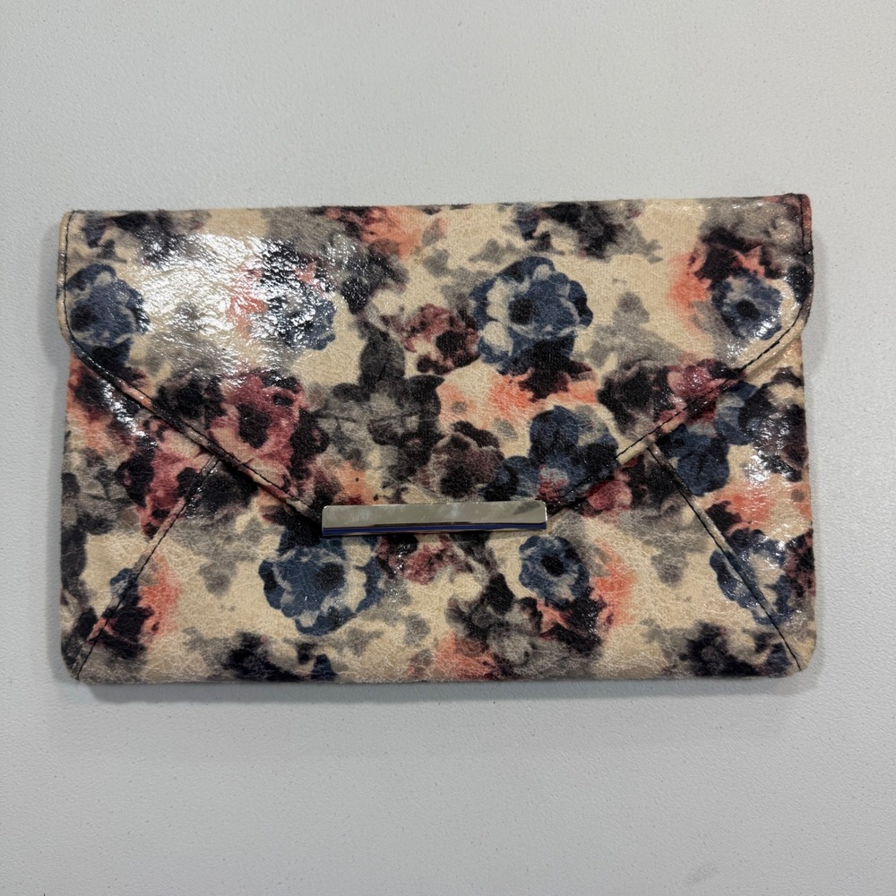 Style Co Womens Clutch Deep Floral Lily Envelope Magnetic Snap Career